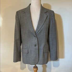 Vintage Pendleton Woll Classic Gray Women's Blazer Size 12